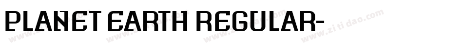 Planet Earth Regular字体转换